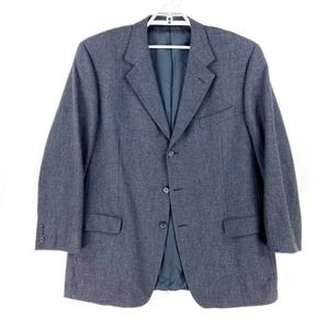 Ermenegildo Zegna Soft  Sport Coat Blazer Blue 48L